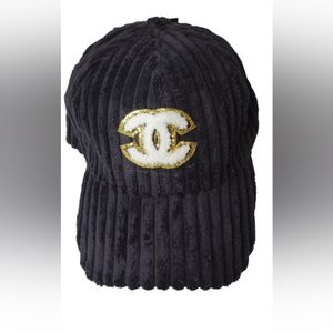Black corduroy ballhat CC